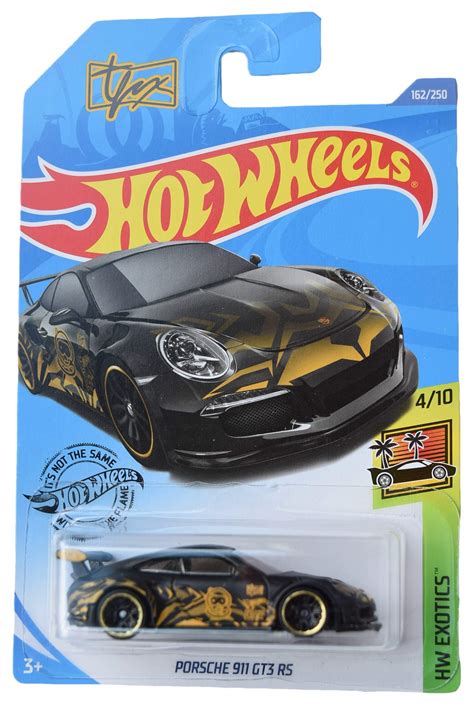 Amazon Hot Wheels Porsche 911 GT3 RS 162 250 Black Automotive