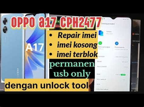 Oppo A Cph Repair Imei Imei Terblokir Via Unlock Tool One Klik