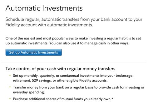 How To Set Up Automatic Investing With Fidelity — Buck by Buck ...