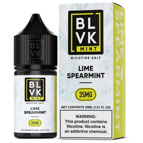 Nicsalt Blvk Mint Lime Spearmint Ml Podvape Loja Online