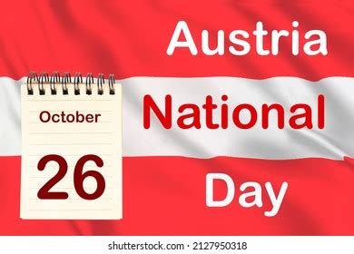 Celebration Austrian National Day Austrian Flag Stock Photo