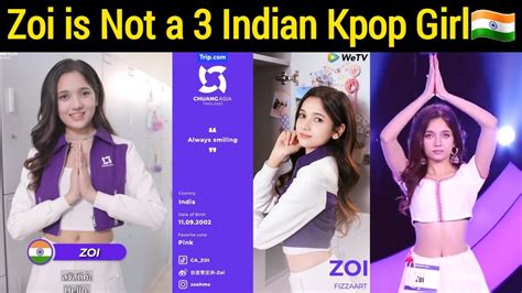 Zoi Is Not A Third Indian Kpop Idol Girl Zoi For Chaung Asia 2024