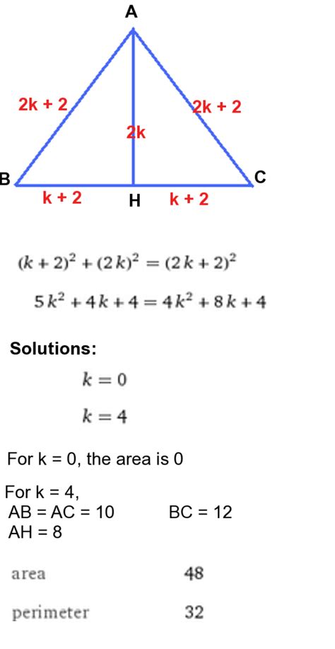 Altitude Of Isosceles Triangle