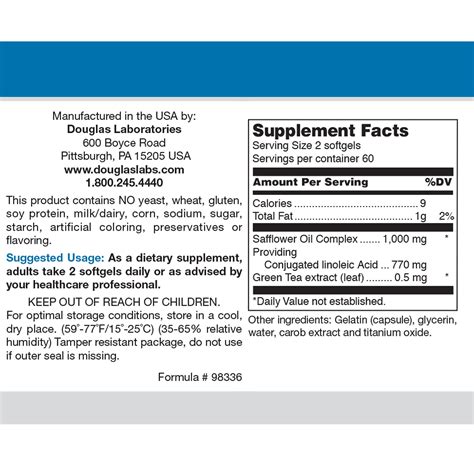 Buy Cla Conjugated Linoleic Acid 120 Softgels Supplement Online