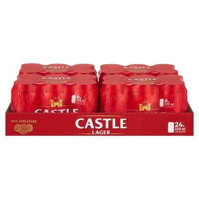 Castle Lager Beer Can 24 X 330ml PnP