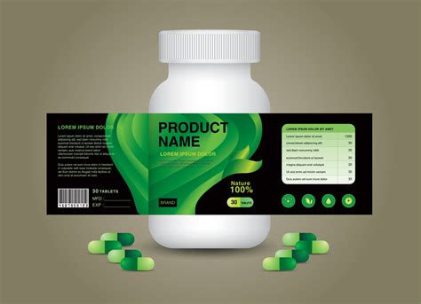 Supplement Bottle Packaging Cosmetic Package Product Design Product