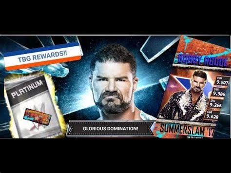 Glorious Domination Platinum Tbg Pack Rewards Wwe Supercard