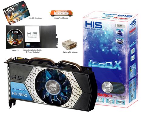 HIS 7850 IceQ X 1GB GDDR5 PCI E DVI HDMI 2xMini DP