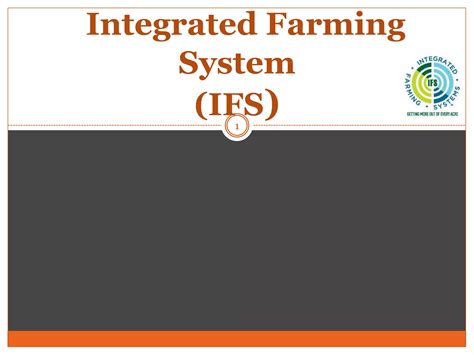 Integrated Farming System Ifs Ppt