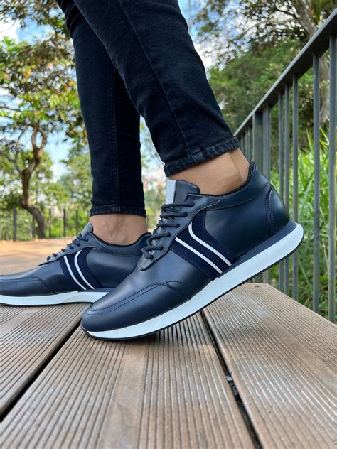 Tenis En Cuero Para Hombre Flash Sales Fabricadascasas