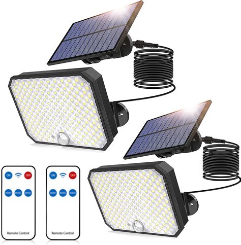 Paquet De Lampes Solaires D Ext Rieur Lampes Solaires Capteur De