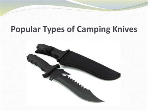 Popular Types Of Camping Knives