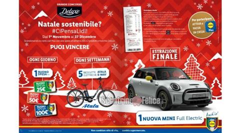 Lidl Grande Concorso Deluxe Natale Vinci Buoni Spesa Bici