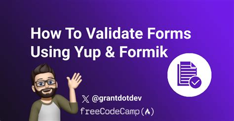 How To Validate Forms In React And React Native Using Yup And Formik