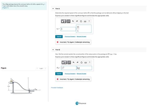 Solved Thanks So Much The 4 Kg Package Leaves The Conveyor Belt At A