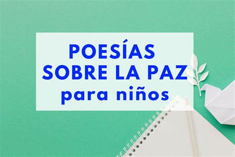 POEMAS SOBRE LA PAZ PARA NIÑOS CORTOS Y FÁCILES