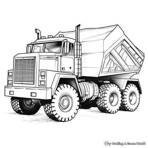 Dump Truck Coloring Pages