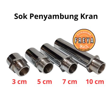 Jual Sok Penyambung Kran Panjang Cm Drat Inch Stainless