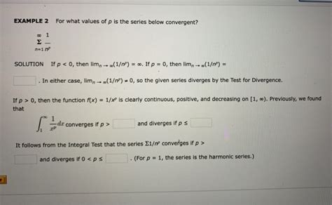 Solved My Notes EXAMPLE 4 Determine Whether The Series Below Chegg