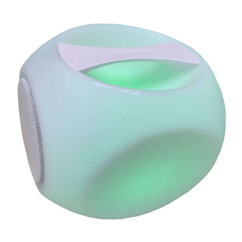 Lampe Enceinte Bluetooth Led Avec Poign E Mod Le Cube X Cm