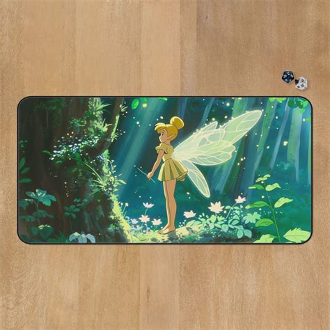 Tinkerbell Lorcana Playmat Cute Anime TCG MTG Playmat Tinkerbell Ghibli