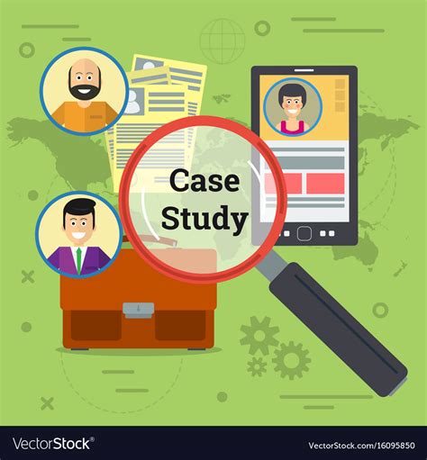 Business case study of three option Royalty Free Vector