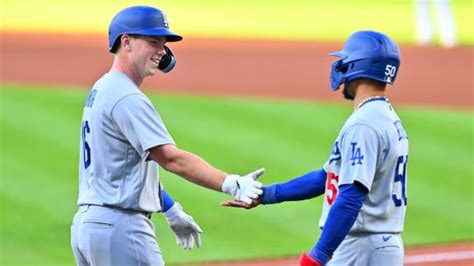 Calhouns 3 Run Homer Rallies Guardians To 8 3 Win Over Dodgers Who