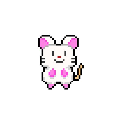 white mouse in pixel art style 21194987 Vector Art at Vecteezy