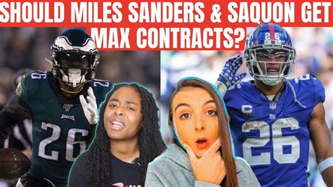 Are Miles Sanders And Saquon Barkley Getting Max Contracts FT