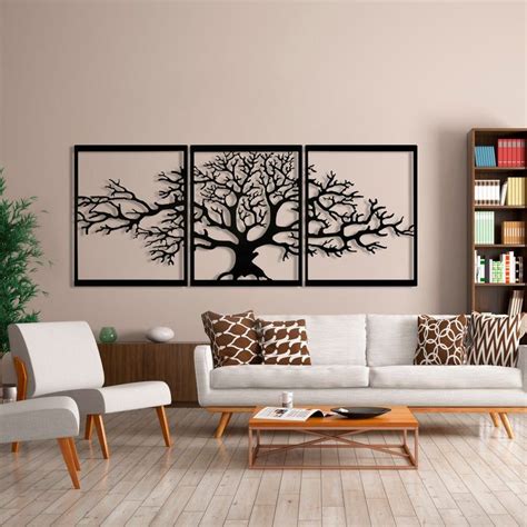 Decoración de la pared del árbol de la vida del metal Etsy Family