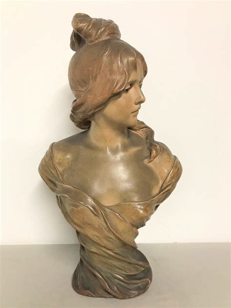 Terracotta bust of a woman by Goldscheider - Te... | Antikeo