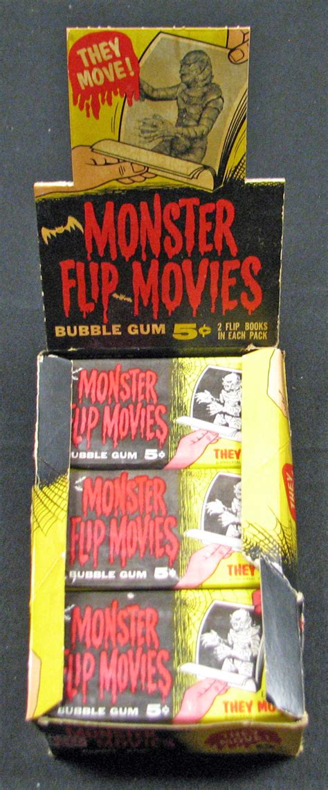 Lot Detail 1963 Topps Monster Flip Movies Full Unopened Wax Box BBCE