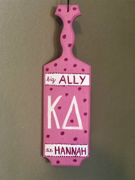 Art By Lj Custom Sorority Paddle Pink Sorority Paddle Unique Items Products Sorority Paddles