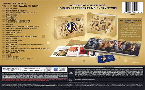 Warner Bros 100th Anniversary Vol 1 Award Winners Blu Ray Digital