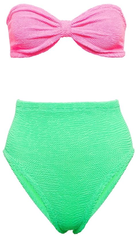 Hunza G Duo Ruby Bikini Shopstyle Two Piece Swimsuits