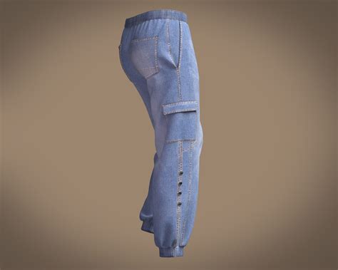 Denim Wash Pant Model Turbosquid