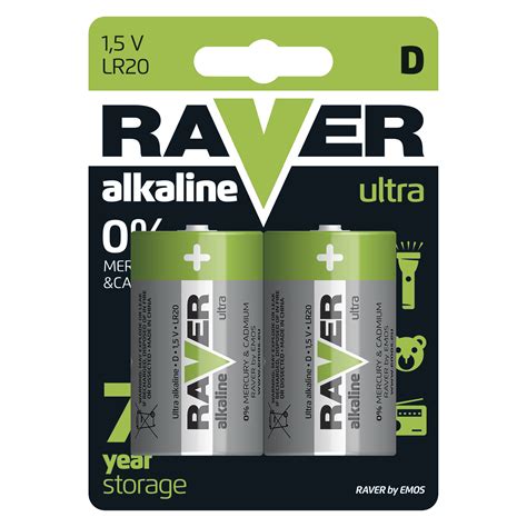 Baterii Ultra Alcaline Raver D Rua Lr B V Buc Blister Usi