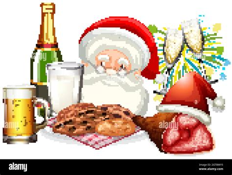 Essen Santa Dekoration Stock Vektorgrafiken Kaufen Alamy