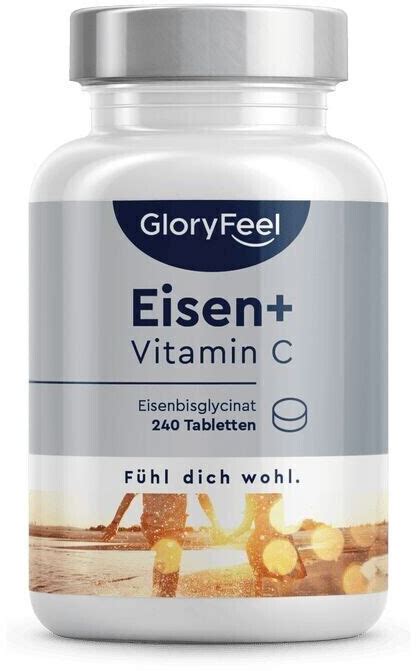 GloryFeel Eisen 20mg Vitamin C Tabletten 240 Stk Ab 15 18