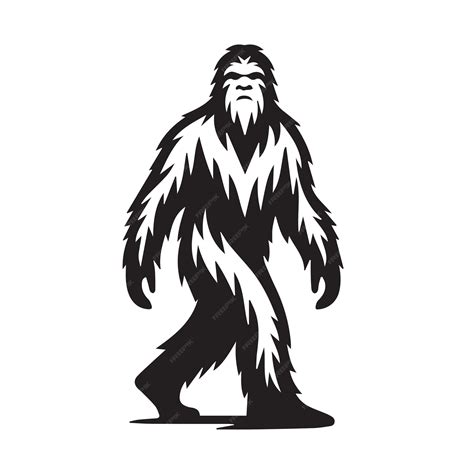 Bigfoot Svg Em Inglês Vetor Premium