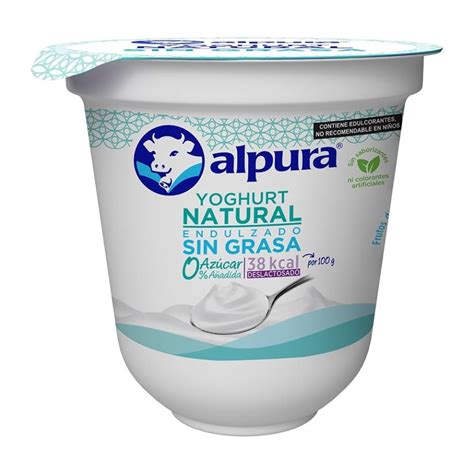 Yoghurt Alpura Natural Sin Grasa 125 G Walmart