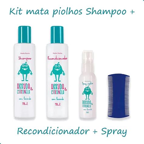 Shampoo Que Mata Piolho - Kit Mata Piolho Shampoo Piolhos E Lêndeas Abelha Rainha 3un. | MercadoLivre