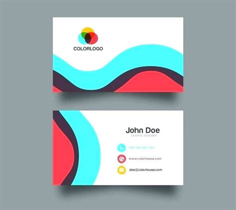 Free Avery Business Card Template 5871 Cards Design Templates