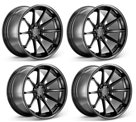 Ferrada Fr4 Wheels For C6 C7 Corvettes Matte Black W Gloss Lip