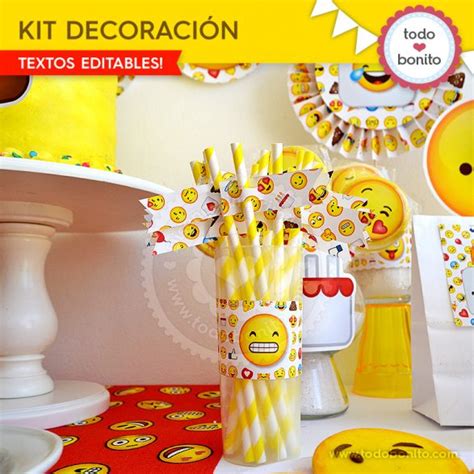 Decoraciones De Fiesta De Emojis Todo Bonito