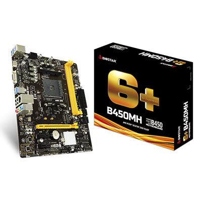 Tarjeta Madre Motherboard Biostar Socket AM4 Micro ATX AMD B450 USB 3