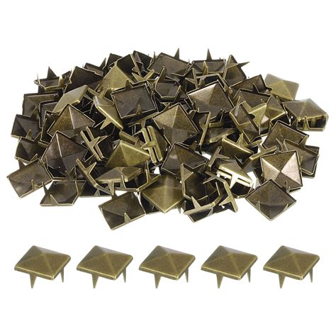 Pack Square Pyramid Rivets For Clothing Mm Four Jaw Studs Spikes