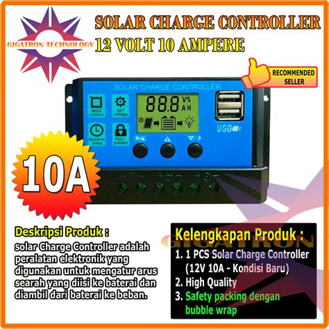 Jual Solar Charge Controller LCD LED Display Solar PWM 12V 10A 20A 30A