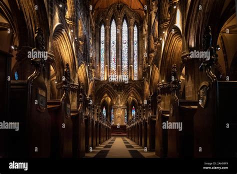 Glasgow Scotland December 16 2018 Magnificent Perspective View Of