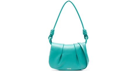 Loewe Paseo Leather Cross Body Bag In Blue Lyst